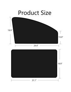 Sombrillas para Ventanas Laterales MZQZM 4 Pcs 100% Bloqueo Luz 2