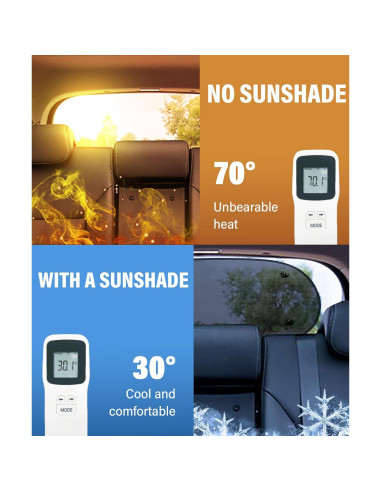 Sombra Solar para Ventana Trasera de Auto bylikeho 99x51cm