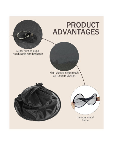 Sombra Solar para Ventana Trasera de Auto bylikeho 99x51cm