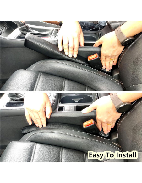 Relleno Espacio Asientos Wuzno Universal 2 Piezas Cuero PU Relleno Espacio Asientos Wuzno Universal 2 Piezas Cuero PU