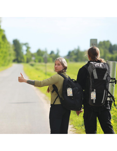 Etiquetas de Equipaje SKYDAWNY Retro Stamp 2 Piezas con Privacidad Etiquetas de Equipaje SKYDAWNY Retro Stamp 2 Piezas con Privacidad