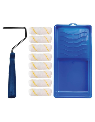 Kit de Pintura Pro Grade 10 Piezas con Rodillo Mini 4"