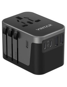 Adaptador de Viaje Universal VINTAR 30W con 6 Puertos USB