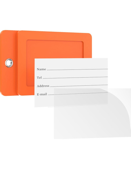 Etiquetas de Equipaje Gostwo 2 Piezas Naranja Letra A 10.16x6.35cm
