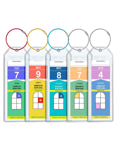 Soporte de Etiqueta de Equipaje Jollyants para Cruceros 2025 - Paquete de 5