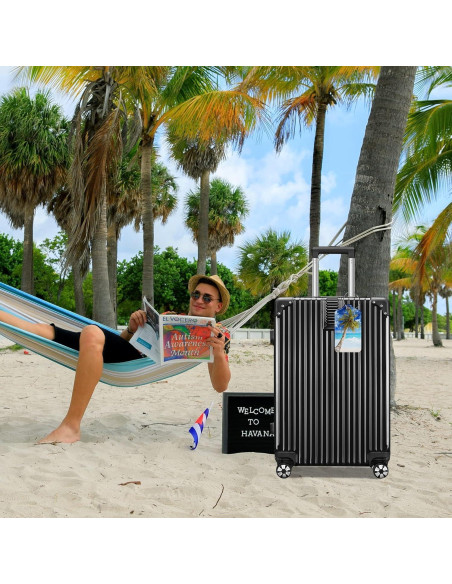 Etiquetas de Equipaje Chelmon - 2 Piezas de Cuero TSA