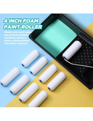 40 Fundas de Rodillo de Pintura Nuenen 10.16 cm Alta Densidad