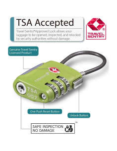 Candados de Equipaje TSA Fosmon - Paquete de 4 Multicolor 2