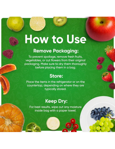 Bolsas Reutilizables Produce Pouch 30 Unidades 15M 15L