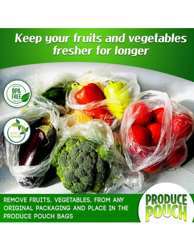 Bolsas Reutilizables Produce Pouch 30 Unidades 15M 15L