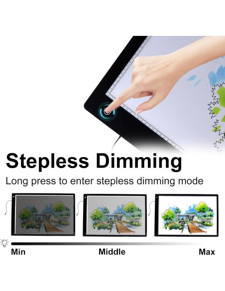 Caja de Luz A1 VKTEKLAB Extra Grande 90x60 cm con Adaptador