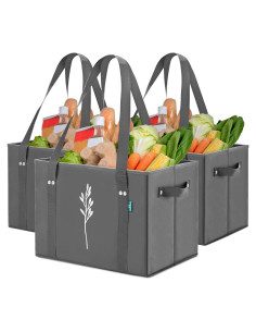 Bolsas de Compras Reutilizables Green Bulldog 3 Piezas 29.48 kg