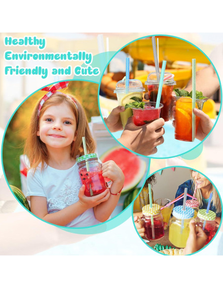 Pajitas de Silicona Reutilizables Meanplan con Estuche 4 Piezas