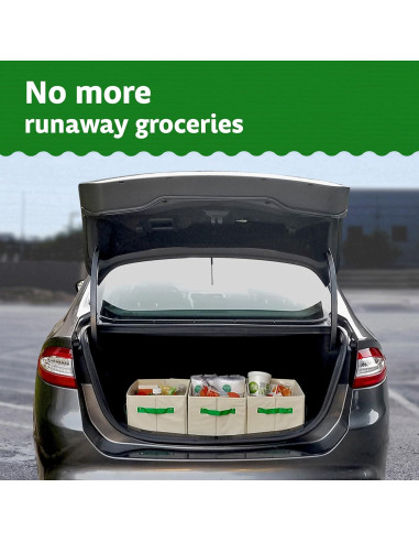 Bolsas de Compras Reutilizables Green Bulldog 3 Piezas 29.48 kg