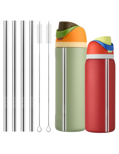 Popotes de Acero Inoxidable Reutilizables XZESH para Botella Owala 24-32 oz