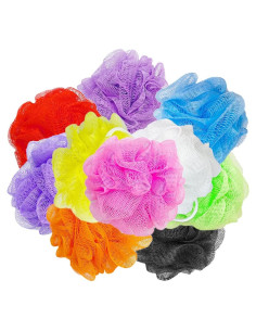 10 Esponjas de Baño Exfoliantes Cshangzei 12.7 cm Coloridas