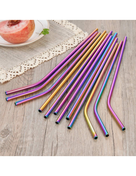 Juego de 20 Pajitas Reutilizables de Acero Inoxidable MUTNITT