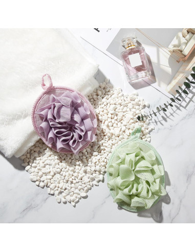 Esponjas de Ducha Exfoliantes Boao - 3 Piezas Suaves