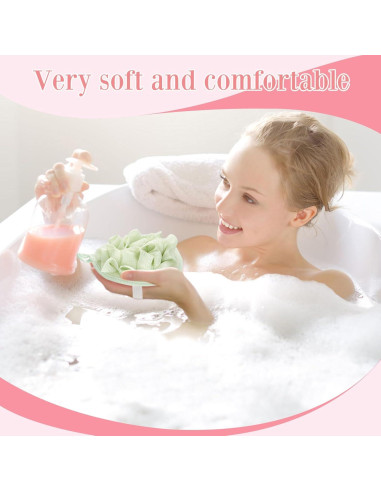 Esponjas de Ducha Exfoliantes Boao - 3 Piezas Suaves