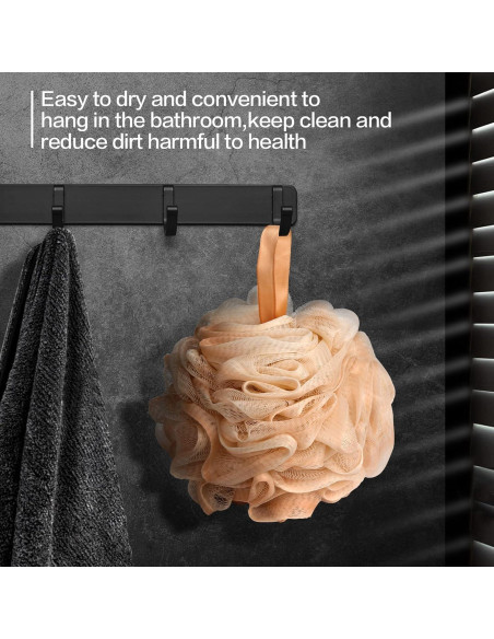 Esponjas de Baño Loofah Fishent - 4 Piezas Exfoliantes 50g