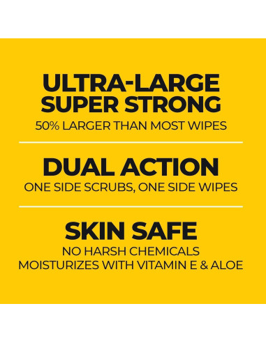 Toallitas Grime Boss 120ct para Manos y Superficies - Alta Dureza