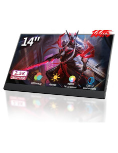 Monitor Portátil StarXnDa 14" 2560x1600p 144Hz USB-C HDMI