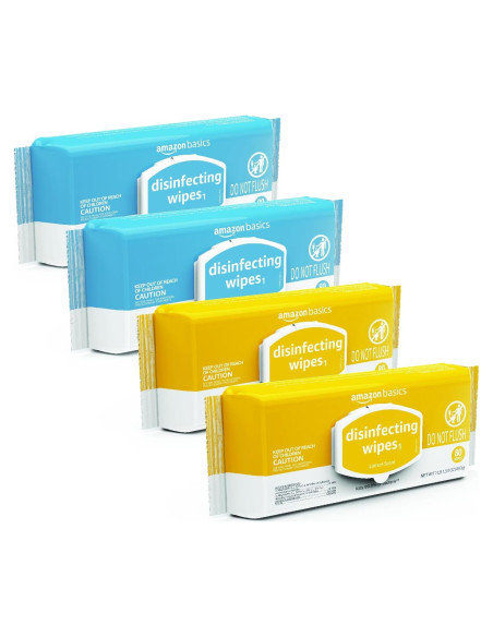 Toallitas Desinfectantes Amazon Basics 320 Unidades Aroma Limón