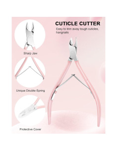 Kit de Cortadores de Cutículas Difenni 4 Piezas Profesional 2