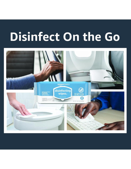 Toallitas Desinfectantes Amazon Basics 320 Unidades Aroma Limón