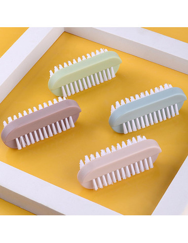 Cepillo de Uñas Doble Cara Ylijxqc - 4 Piezas Portátil