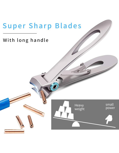 Juego de Cortauñas Venoteck - 2 Tamaños para Uñas Gruesas Juego de Cortauñas Venoteck - 2 Tamaños para Uñas Gruesas