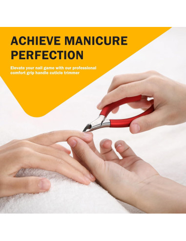 Cortador de Cutículas BEZOX Profesional 5 mm Mango Silicona