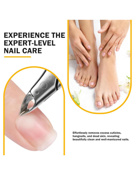 Cortador de Cutículas BEZOX Profesional 5 mm Mango Silicona