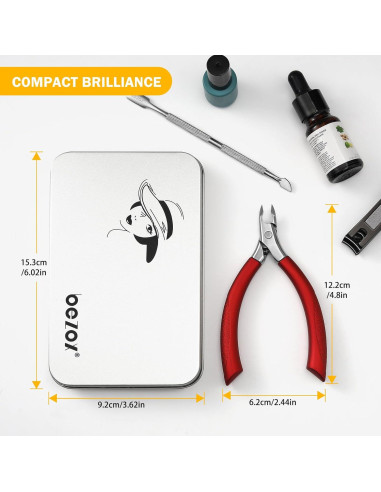 Cortador de Cutículas BEZOX Profesional 5 mm Mango Silicona