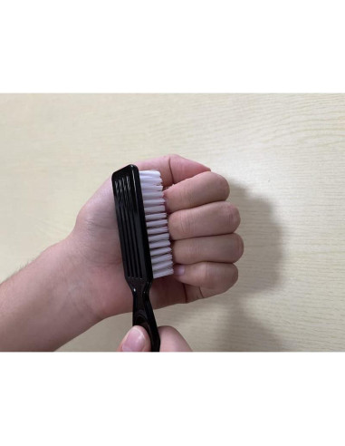 6 Cepillos Limpiadores de Uñas SQULIGT con Mango Agarre Negro