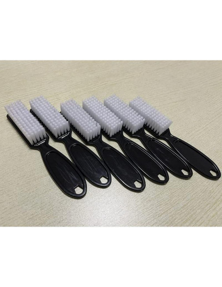 6 Cepillos Limpiadores de Uñas SQULIGT con Mango Agarre Negro 6 Cepillos Limpiadores de Uñas SQULIGT con Mango Agarre Negro