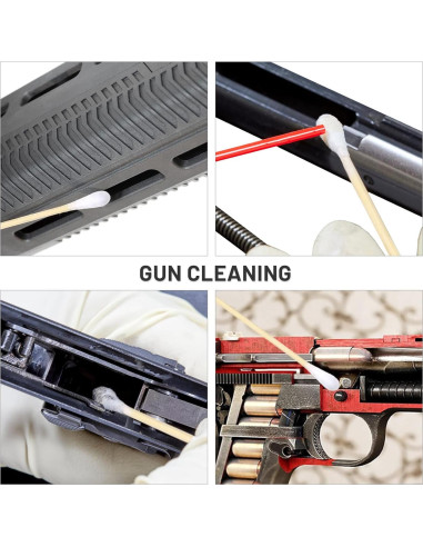 500 Bastones de Algodón ElELing 15.24 cm en Caja Almacenamiento