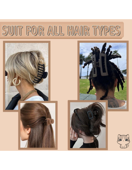 16 Clips de Cabello Grandes FDBJulyy - Antideslizantes y Vintage