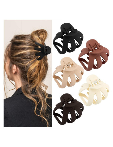 Pinzas grandes para el cabello Atoden - 5 piezas 8 cm antideslizantes