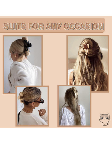 16 Clips de Cabello Grandes FDBJulyy - Antideslizantes y Vintage