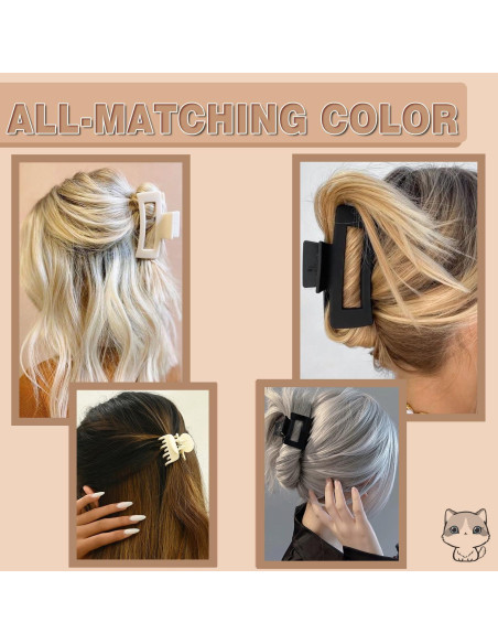 16 Clips de Cabello Grandes FDBJulyy - Antideslizantes y Vintage