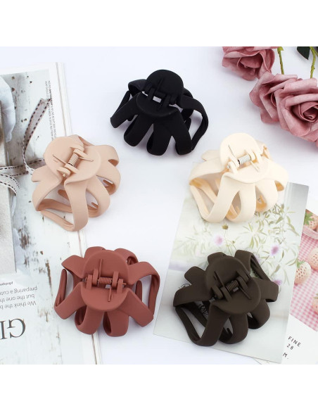 Pinzas grandes para el cabello Atoden - 5 piezas 8 cm antideslizantes