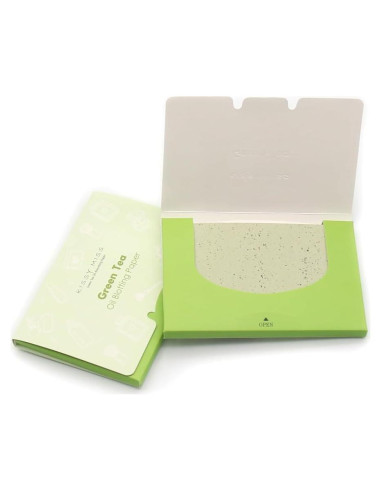 Hojas Absorbentes de Aceite Kissy Miss - 100 Unidades - Verde