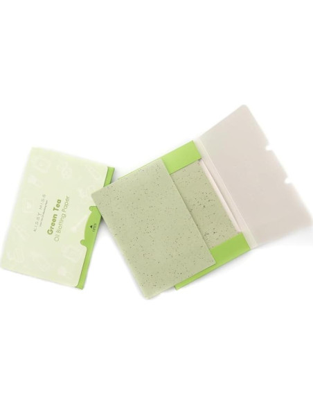 Hojas Absorbentes de Aceite Kissy Miss - 100 Unidades - Verde