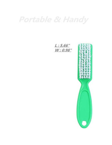 6 Cepillos de Uñas con Mango Agarre SQULIGT - Colores Variados