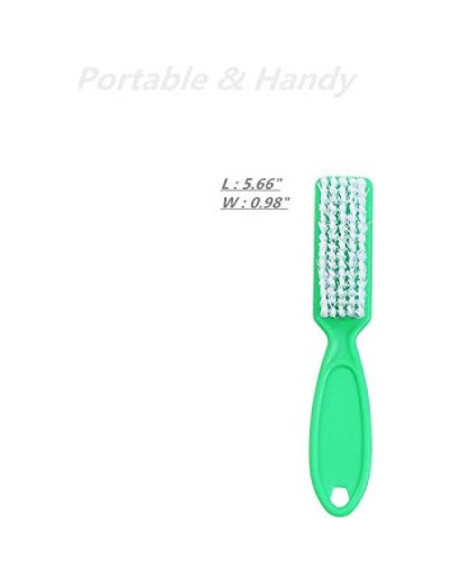 6 Cepillos de Uñas con Mango Agarre SQULIGT - Colores Variados 6 Cepillos de Uñas con Mango Agarre SQULIGT - Colores Variados