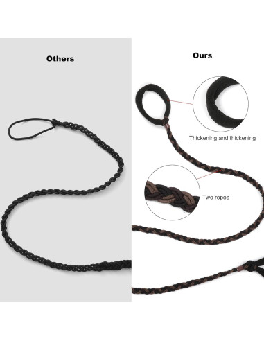 Tiras de cabello elásticas deportivas Ivyu - 4 colores trenzados