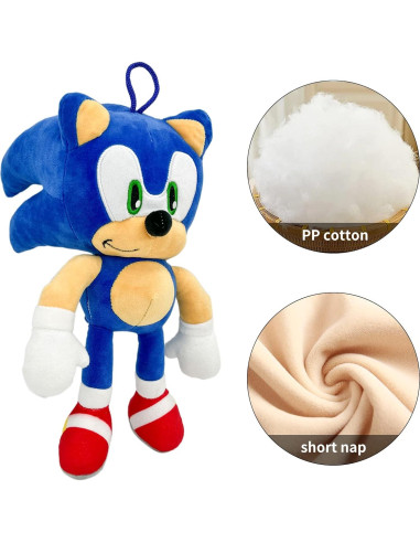 Muñeco de Peluche Sonic 15 cm - Juguete SHIRIA para Niños