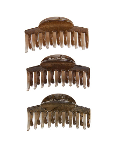 Clips de Garra Grandes Goody - 3 Unidades para Cabello Grueso