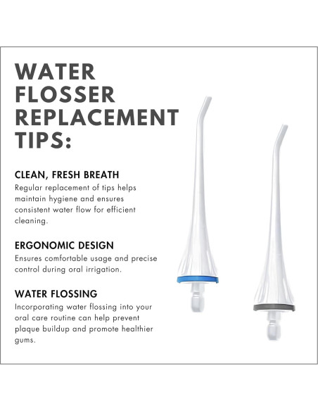 Consejos de Reemplazo ToiletTree para Irrigador Oral Poseidon - Paquete de 4